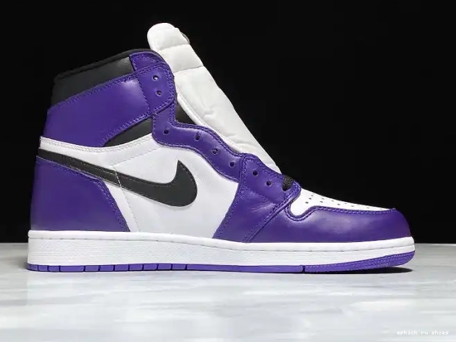 Cheap 1 Jordan Court Purple 555088-500 Air High OG 0607